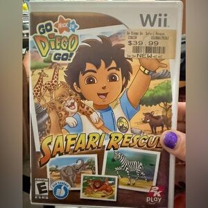 Go Diego Go Safari Rescue- WII Game